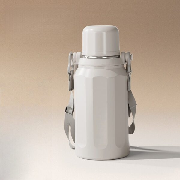 Stainless Steel Travel Mug with Handle - Image 2